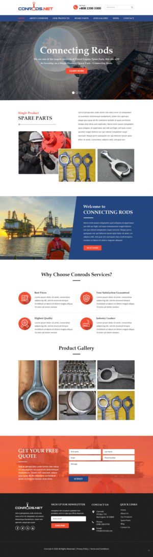 Web Design par pb pour Al Sol Marine Services LLC  | Design : #23528883