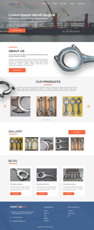 Web Design par pb pour Al Sol Marine Services LLC  | Design : #23528908