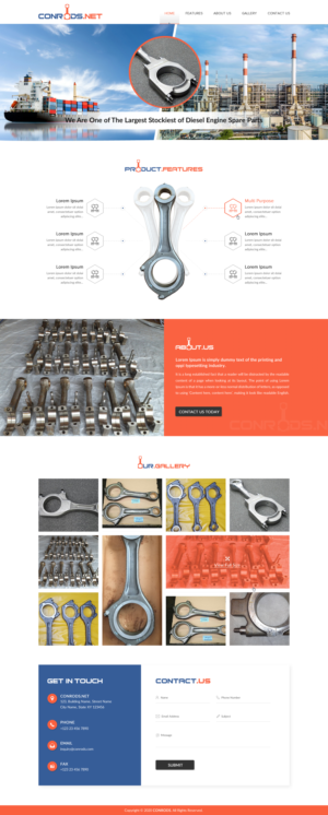 Web Design par Sbss pour Al Sol Marine Services LLC  | Design : #23561346