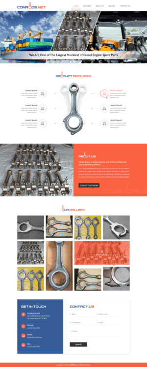 Web Design par Sbss pour Al Sol Marine Services LLC  | Design : #23562648