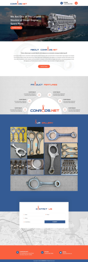 Web Design par Sbss pour Al Sol Marine Services LLC  | Design : #23562820