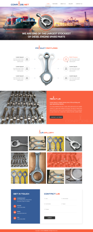 Web Design par Sbss pour Al Sol Marine Services LLC  | Design : #23565181
