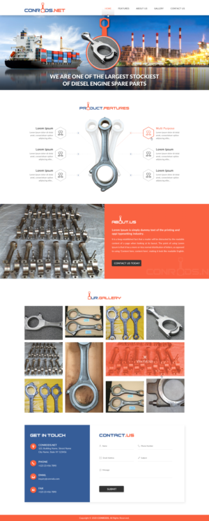 Web Design par Sbss pour Al Sol Marine Services LLC  | Design : #23565183