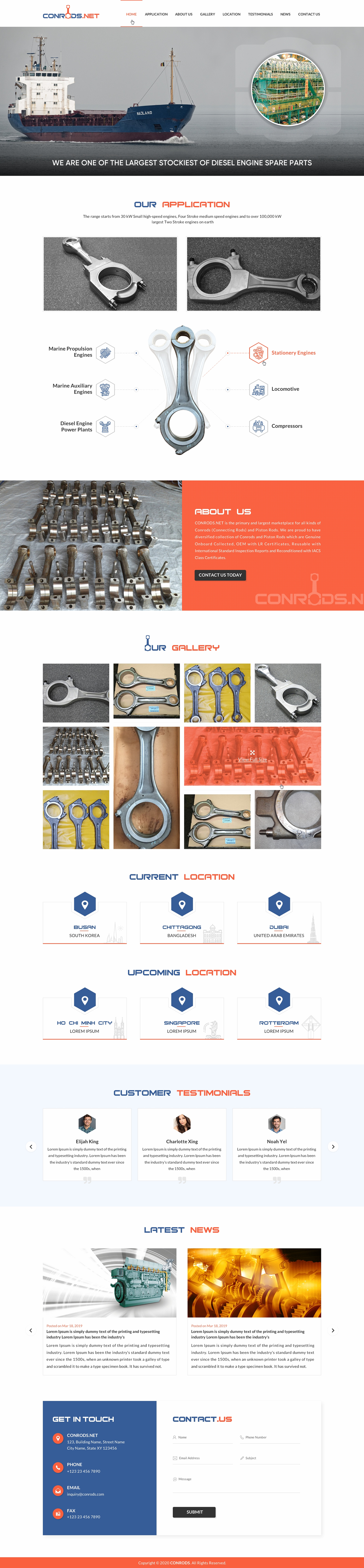 Web Design par Sbss pour Al Sol Marine Services LLC  | Design #23607868