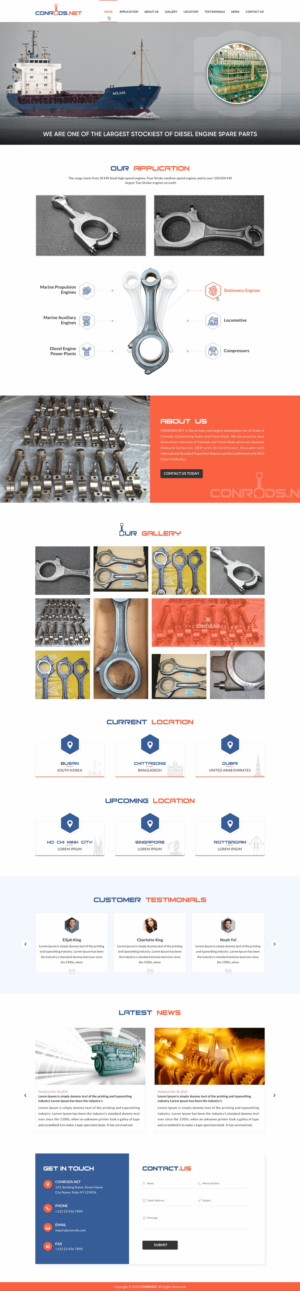 Web Design par Sbss pour Al Sol Marine Services LLC  | Design : #23607868
