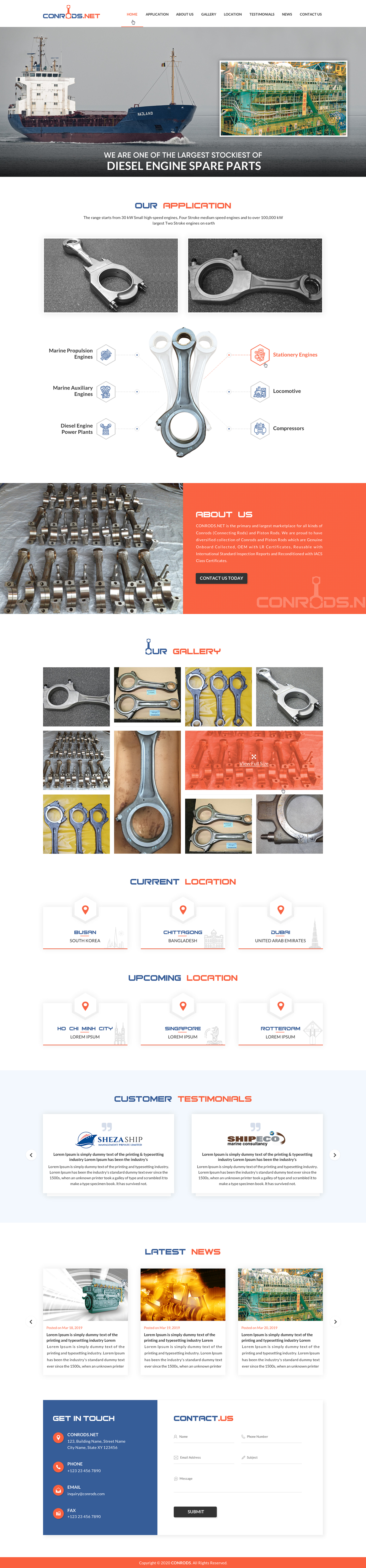 Web Design par Sbss pour Al Sol Marine Services LLC  | Design #23607869