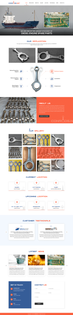 Web Design par Sbss pour Al Sol Marine Services LLC  | Design : #23607869