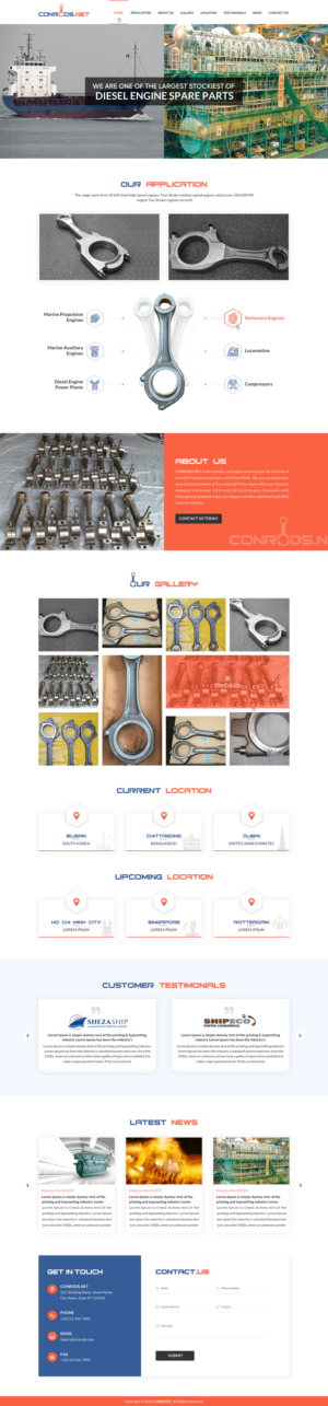 Web Design par Sbss pour Al Sol Marine Services LLC  | Design : #23607870