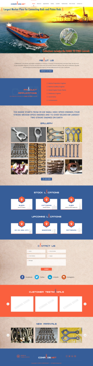 Web Design par Sbss pour Al Sol Marine Services LLC  | Design : #23781261