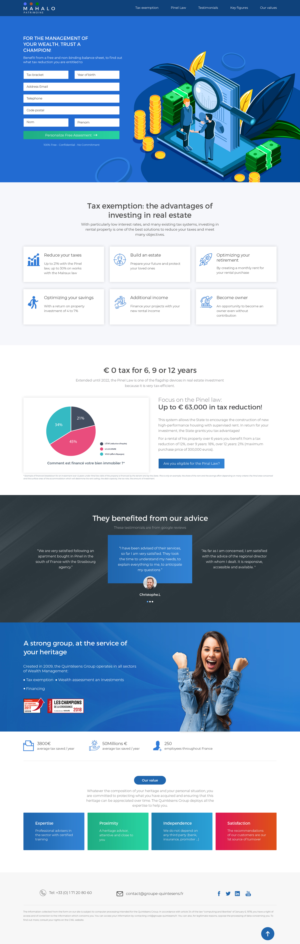 FINANCIAL ADVISOR WORDPRESS WEBSITE | Web-Design von sai.designer87