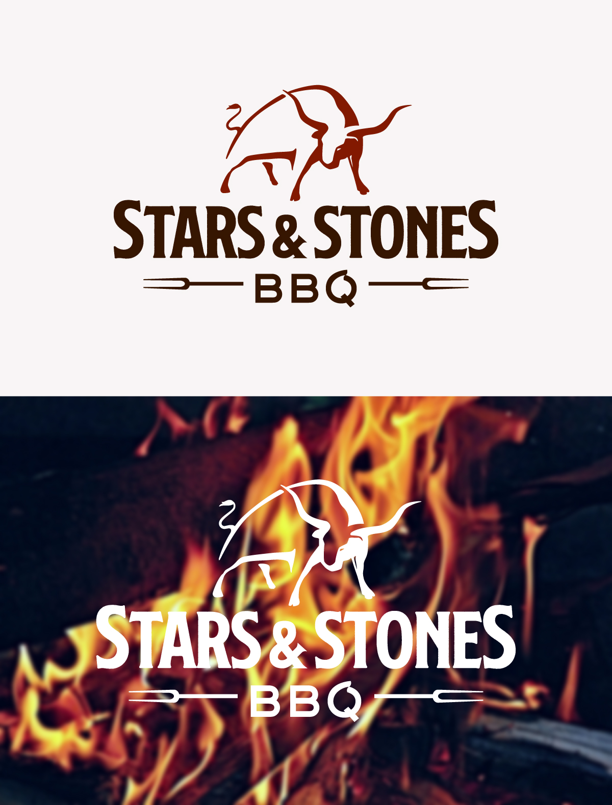Logo Design by sourgraping for Stars & Stones BBQ | Design #23527074
