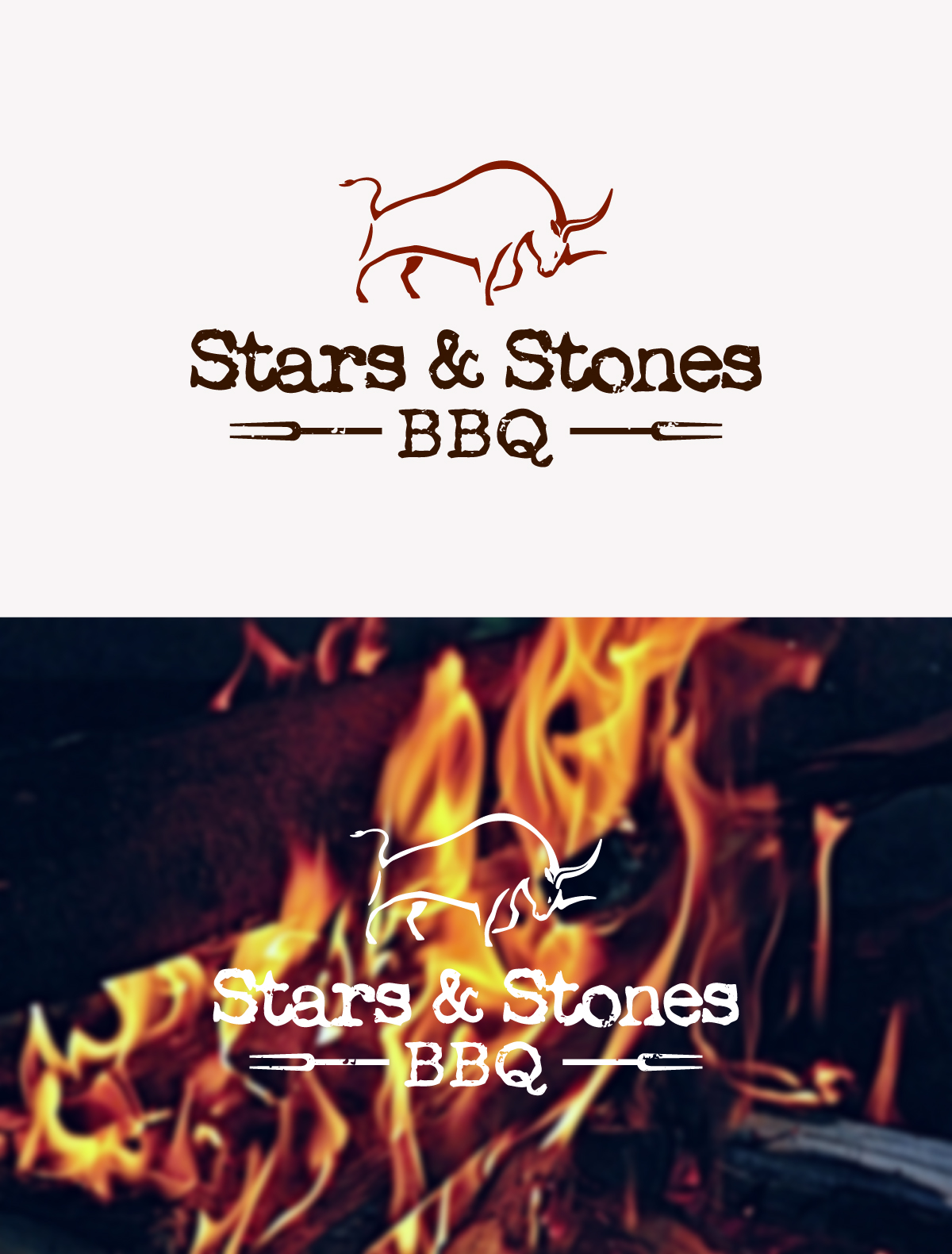 Diseño de Logo por sourgraping para Stars & Stones BBQ | Diseño #23533850