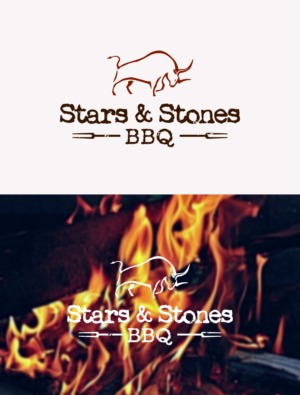 Logo-Design von sourgraping für Stars & Stones BBQ | Design: #23533850