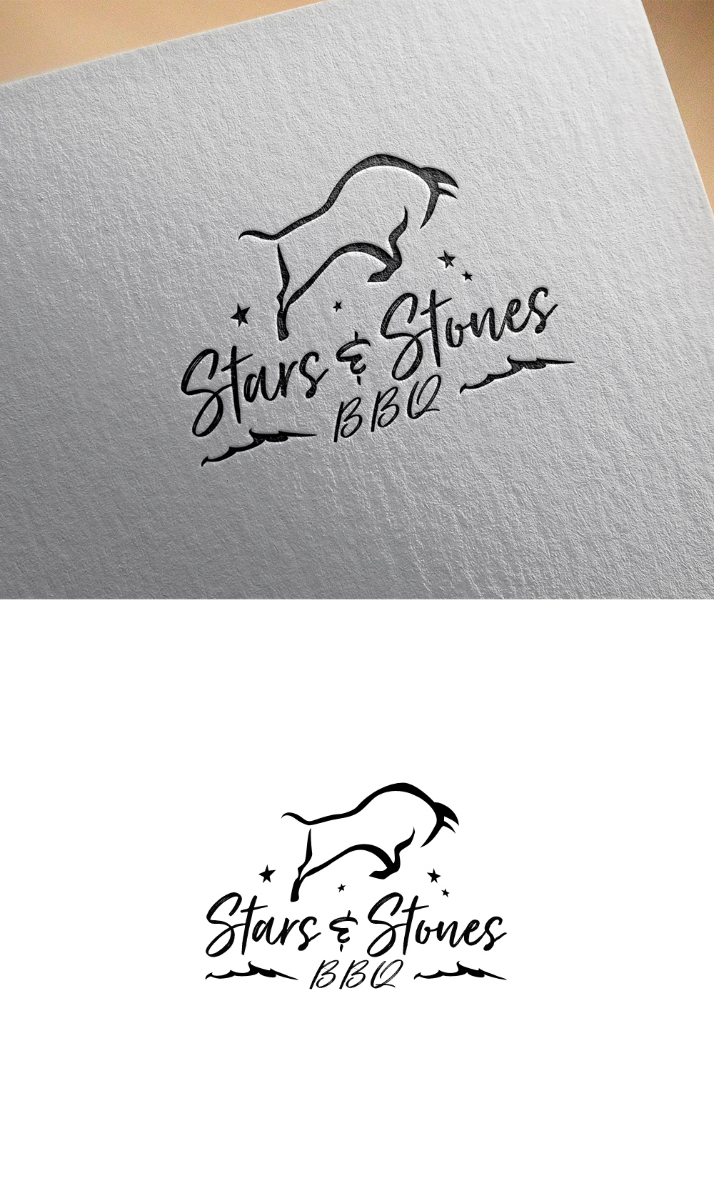 Logo Design by logo_s for Stars & Stones BBQ | Design #23535613