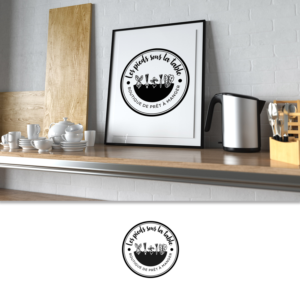 Les pieds sous la table, boutique de prêt à manger. | Design de Logo par ClearDesign