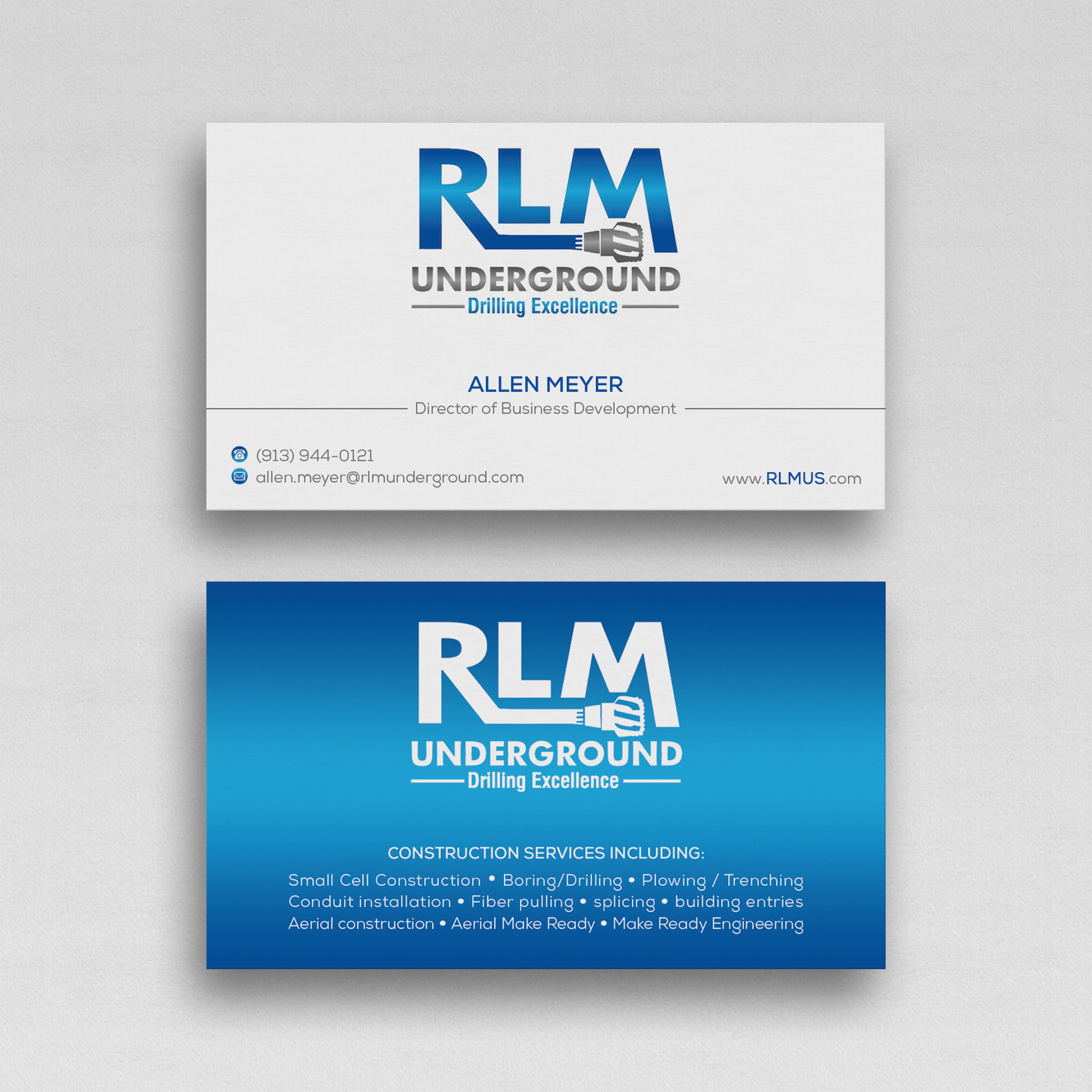 Business Card Design by WebixBD for RLM Underground | Design #23526673