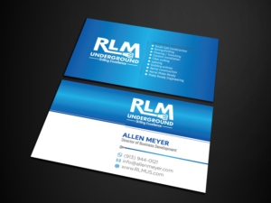 Design de Carte de Visite par Verified artistry pour RLM Underground | Design : #23533410