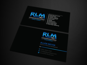 Business Card Design by Verified artistry for RLM Underground | Design: #23533417