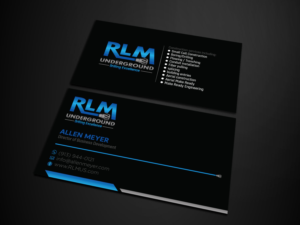 Business Card Design by Verified artistry for RLM Underground | Design: #23533420
