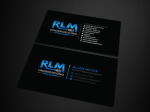 Business Card Design by Verified artistry (Design garden) for RLM Underground | Design: #23533421