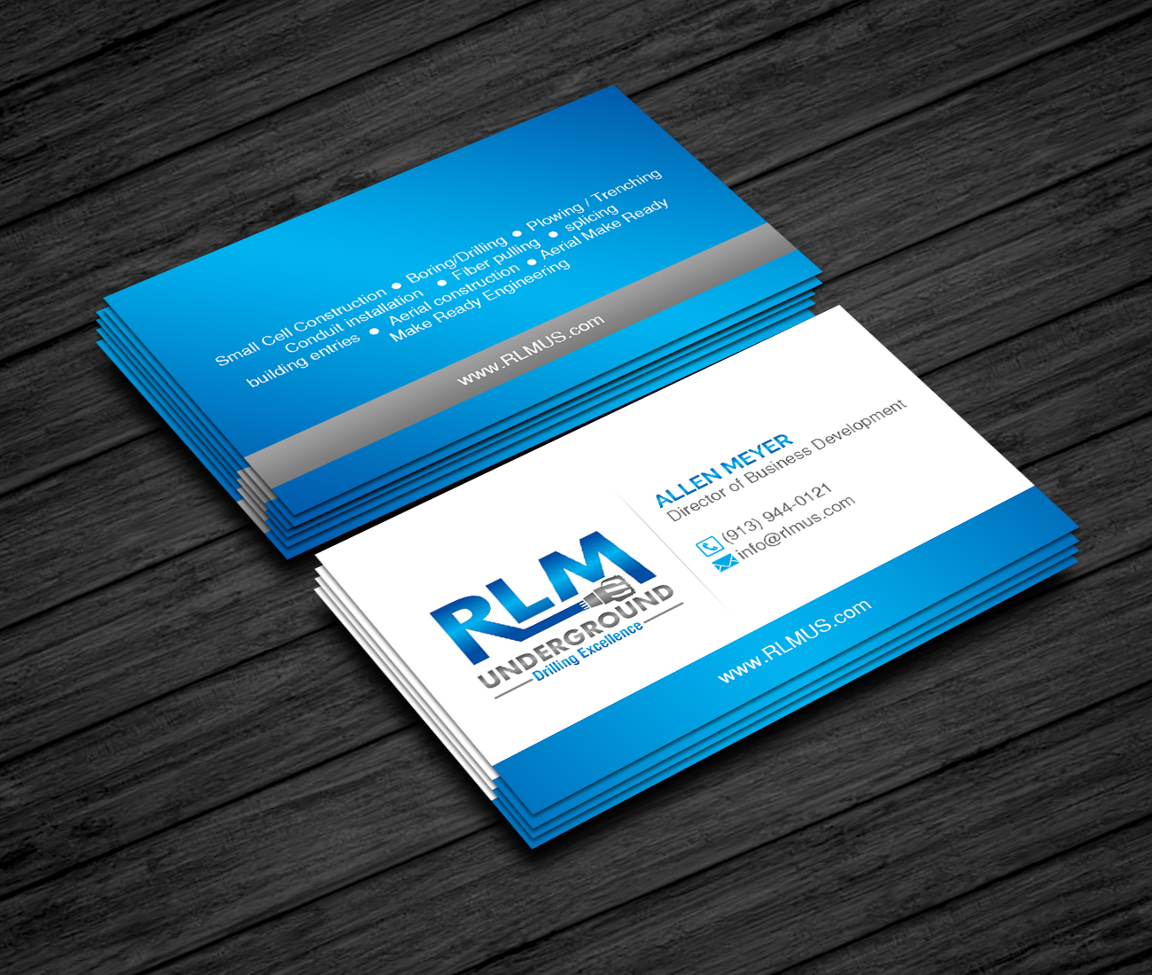 Business Card Design by Creations Box 2015 for RLM Underground | Design #23544591