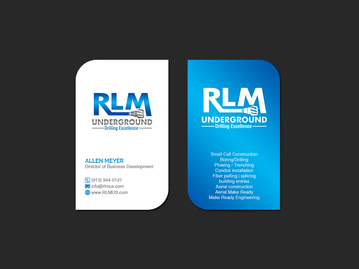 Business Card Design by Creations Box 2015 for RLM Underground | Design #23544607