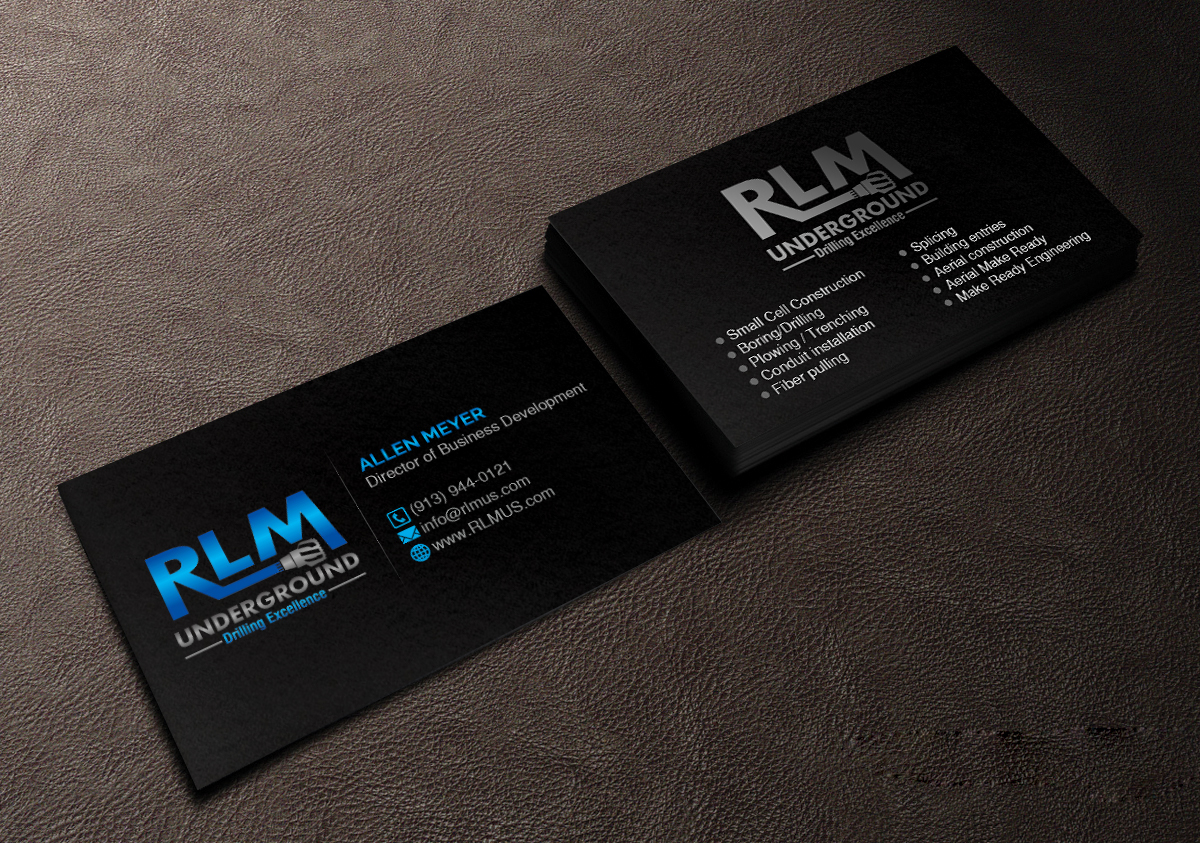 Business Card Design by Creations Box 2015 for RLM Underground | Design #23554522