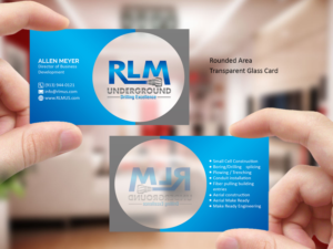 Business Card Design by Creations Box 2015 for RLM Underground | Design: #23555324