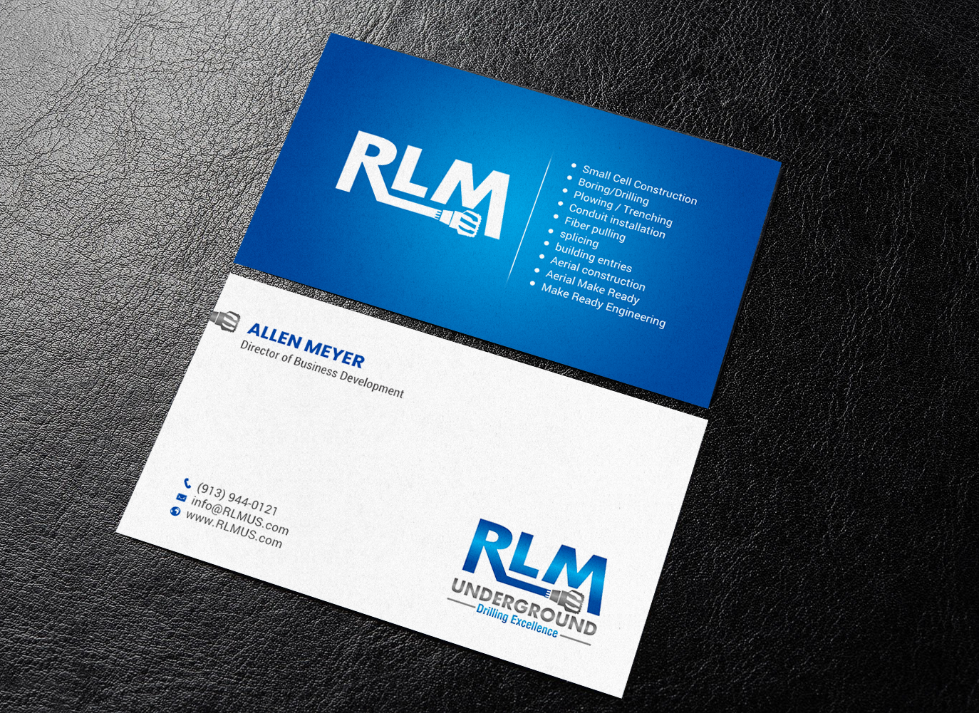 Business Card Design by chandrayaan.creative for RLM Underground | Design #23532568