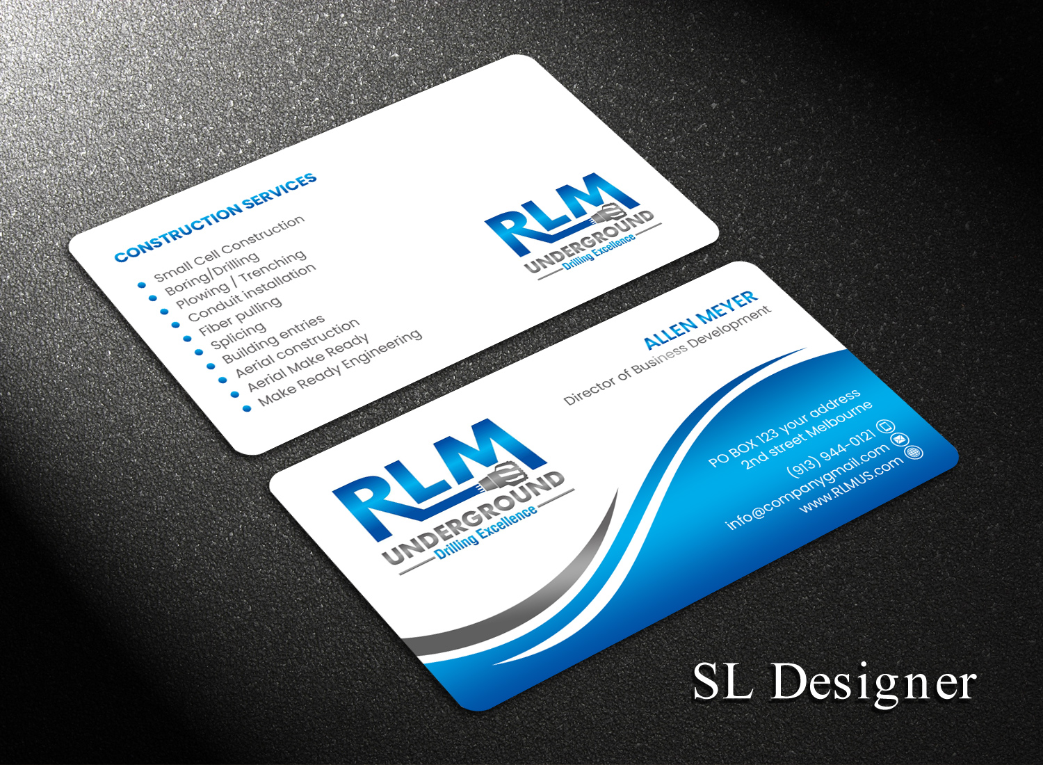 Business Card Design by SL Designer for RLM Underground | Design #23529929