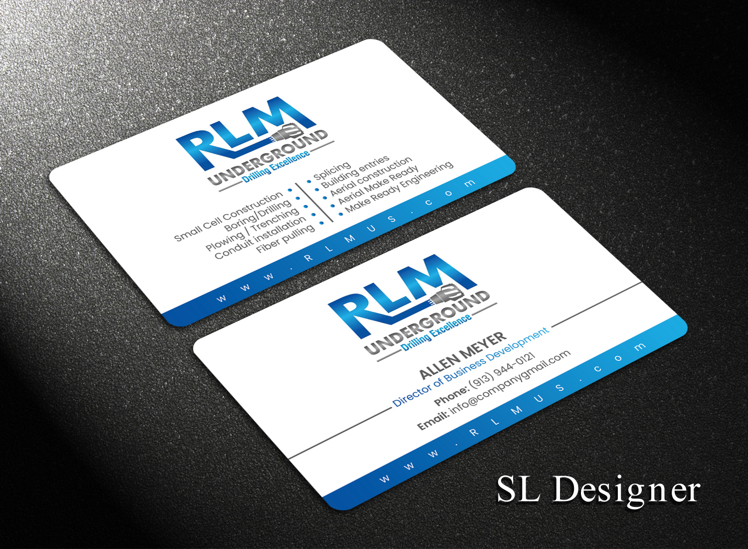Business Card Design by SL Designer for RLM Underground | Design #23529941