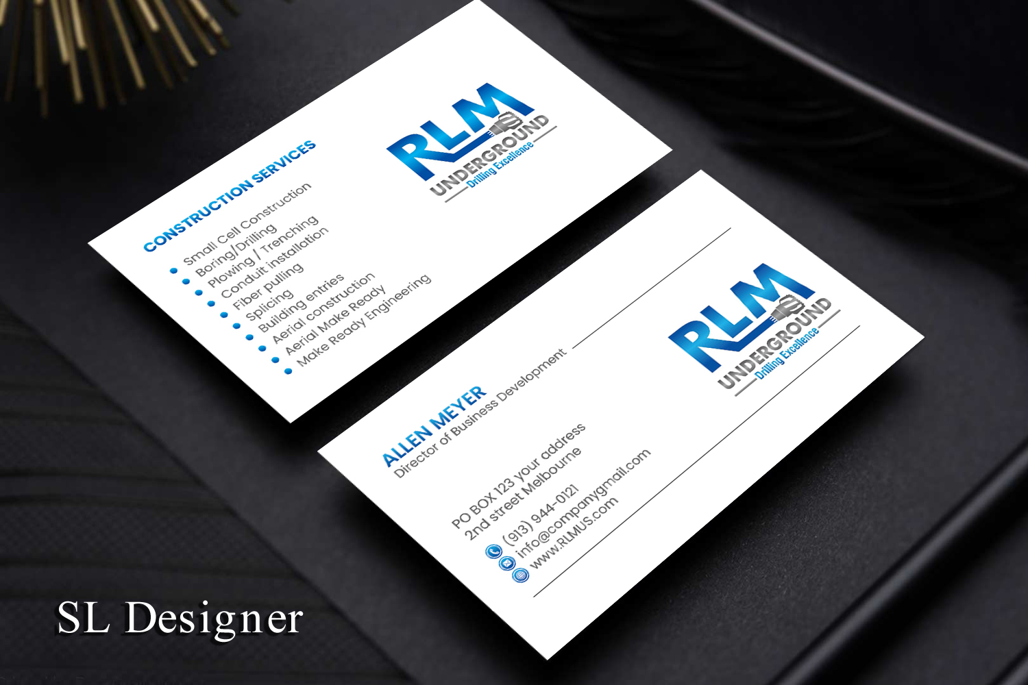 Business Card Design by SL Designer for RLM Underground | Design #23529951
