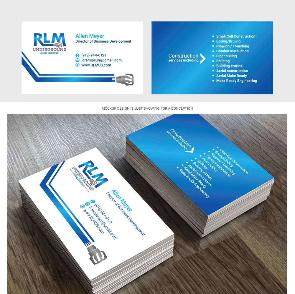 Business Card Design by somani for RLM Underground | Design #23526800