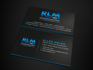 Business Card Design by Tripti Ranjan Gain for RLM Underground | Design: #23531401