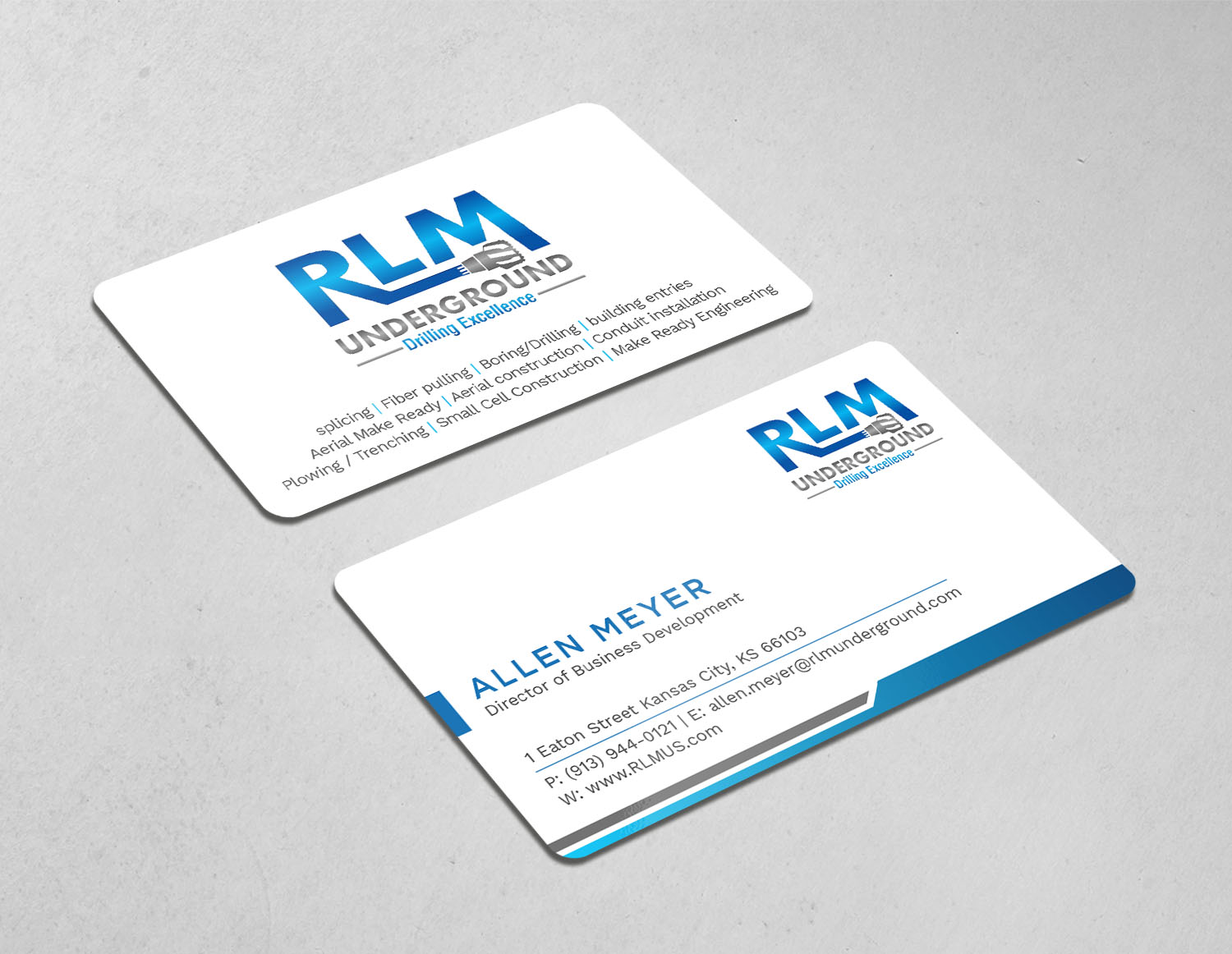 Diseño de Tarjeta de Presentación por Tripti Ranjan Gain para RLM Underground | Diseño #23531405