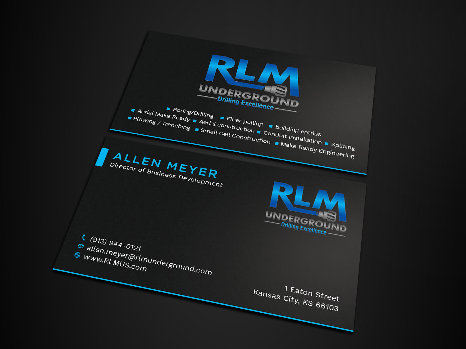 Diseño de Tarjeta de Presentación por Tripti Ranjan Gain para RLM Underground | Diseño #23531409