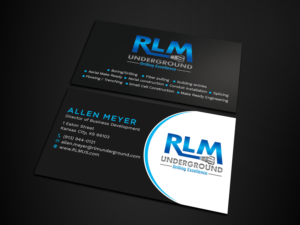 Business Card Design by Tripti Ranjan Gain for RLM Underground | Design: #23531411