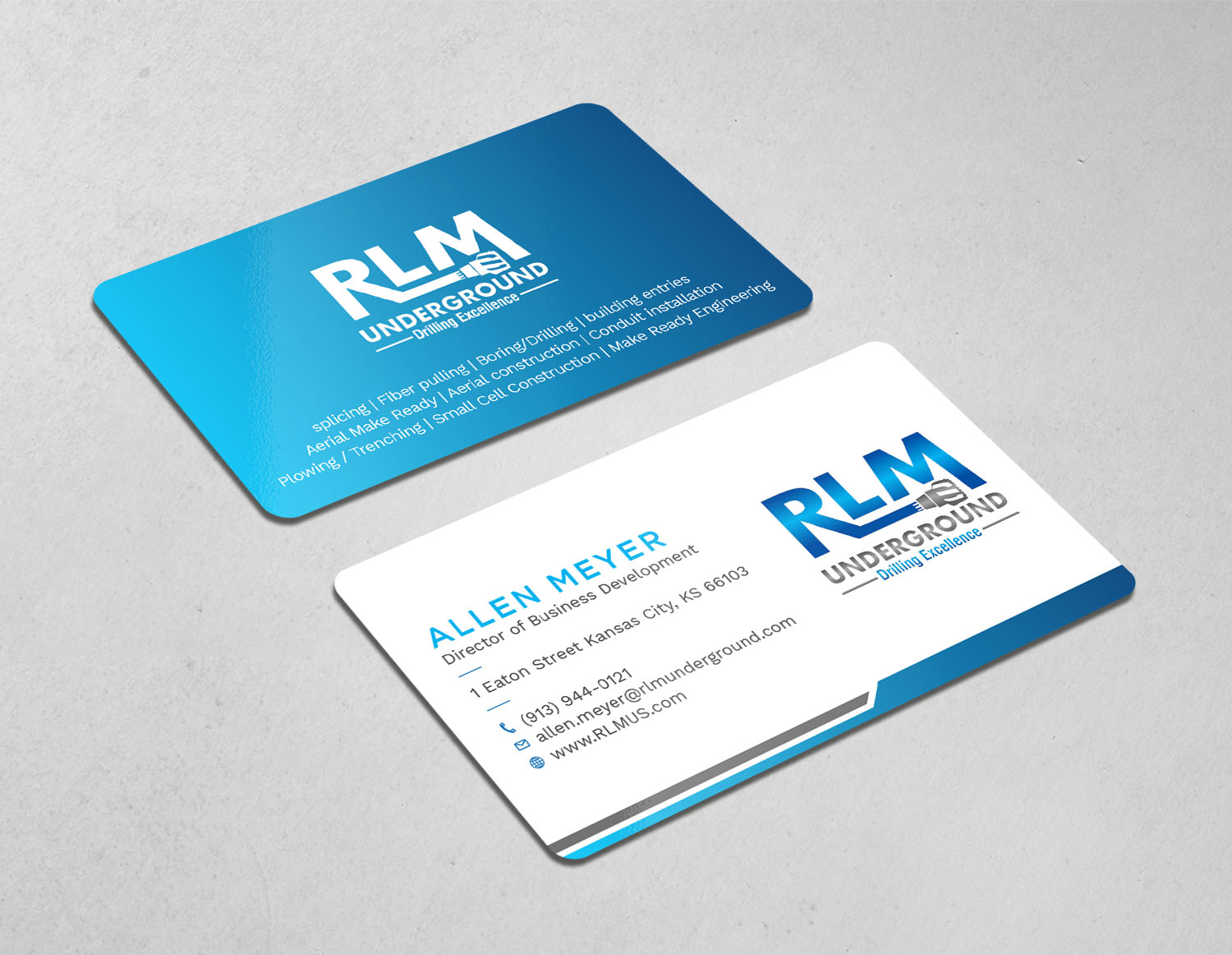 Diseño de Tarjeta de Presentación por Tripti Ranjan Gain para RLM Underground | Diseño #23531412