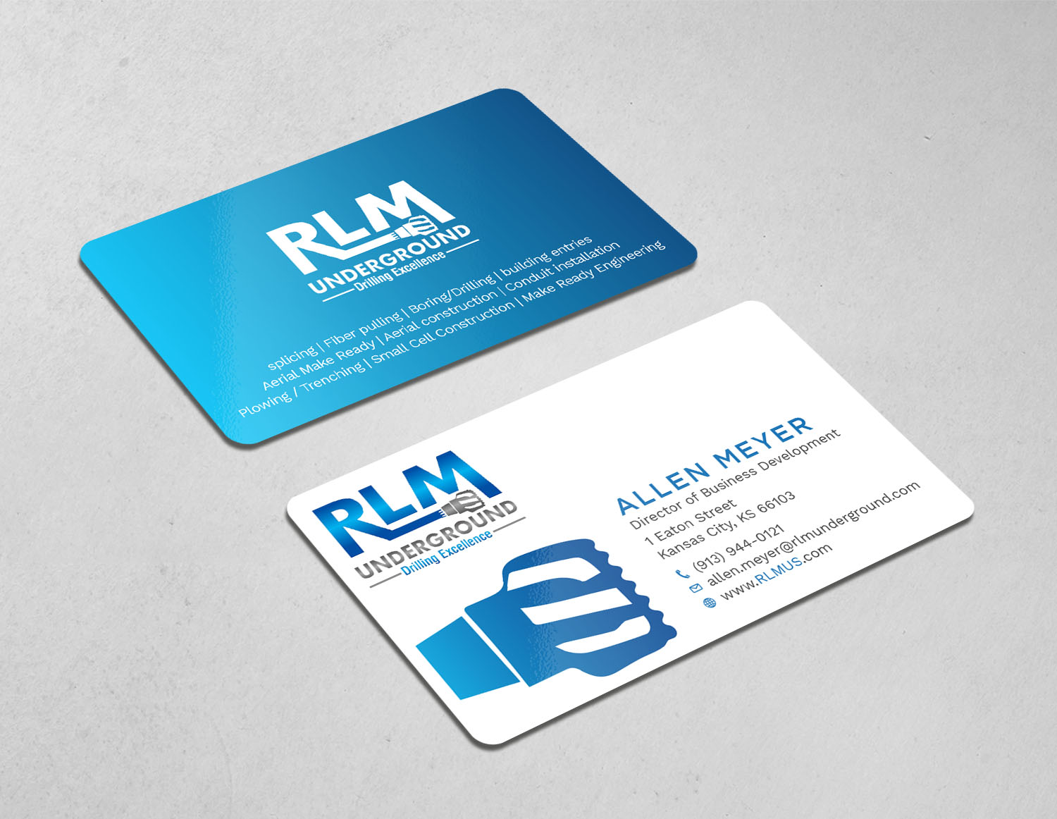 Diseño de Tarjeta de Presentación por Tripti Ranjan Gain para RLM Underground | Diseño #23531417