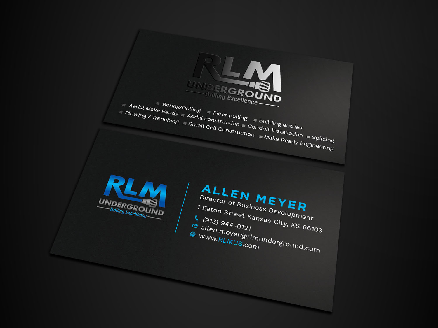 Diseño de Tarjeta de Presentación por Tripti Ranjan Gain para RLM Underground | Diseño #23558072