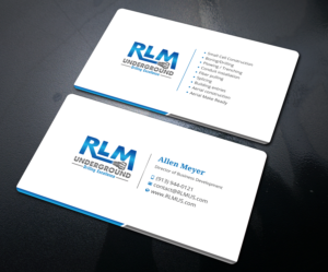 RLM Underground Business Card project 01/23/2020 | Business Card Design by Uttom 2
