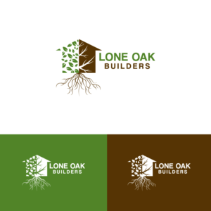 Logo Design by fly  design for Lone Oak Builders | Design: #23534468