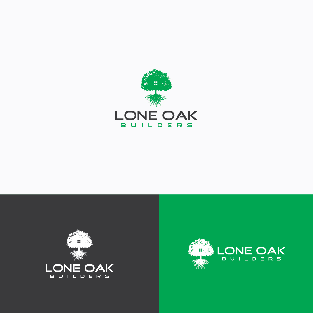 Logo Design by AL-BARAKAH for Lone Oak Builders | Design #23529638