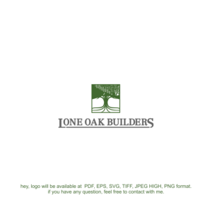 Logo Design by Kreative Soul for Lone Oak Builders | Design #23540314