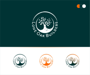 Logo Design by Olga Helga for Lone Oak Builders | Design #23527920