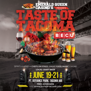 Taste of Tacoma Festival Poster - The event attracts 250,000 annually - Chefs live on stage, Live... | Poster Design by HeshanKavinda