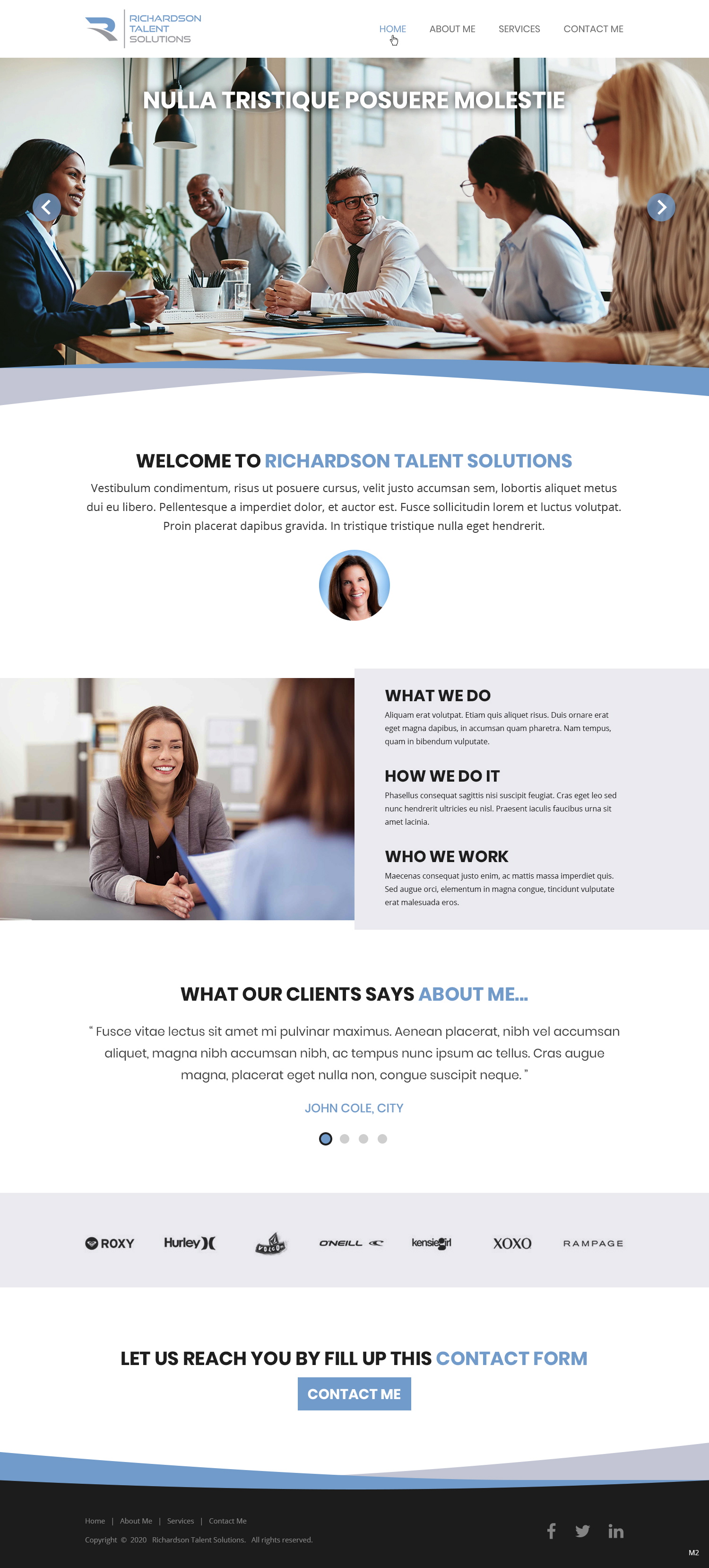 Web Design by pb for Richardson Talent Solutions | Design #23562091