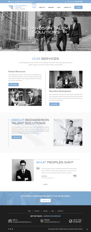 Web Design by pb for Richardson Talent Solutions | Design: #23562092