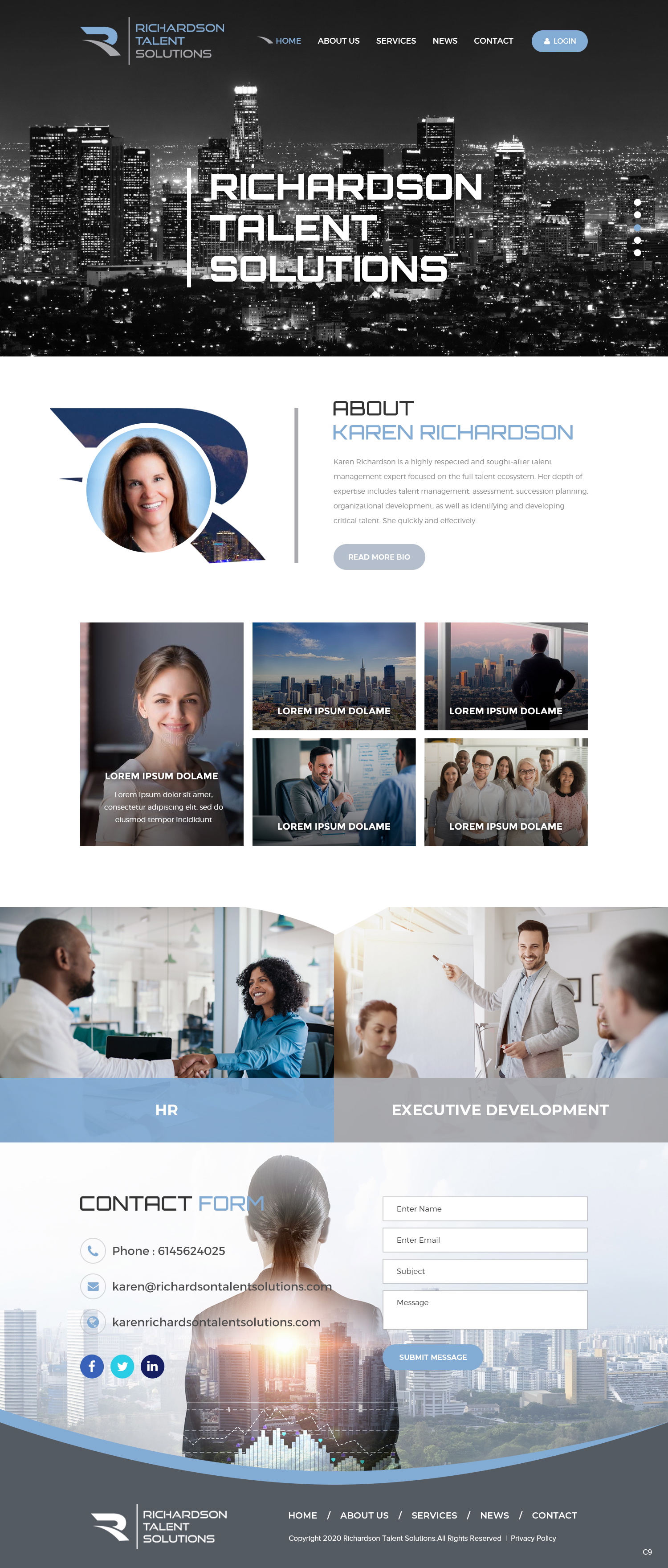 Web Design by pb for Richardson Talent Solutions | Design #23565364