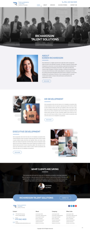 Web Design by pb for Richardson Talent Solutions | Design: #23565365
